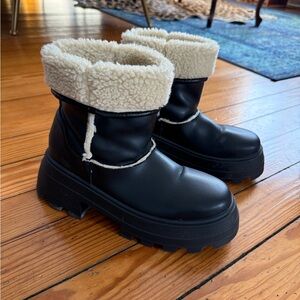 ASOS Black and Cream Ankle Boots